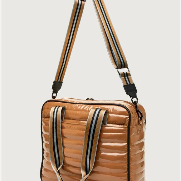 THINK ROYLN Quilted Pickleball Bag with Striped Strap NWT! - Picture 1 of 15